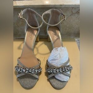 Anthropologie BHLDN Badgley Mischka Giona Black Heel. NWT